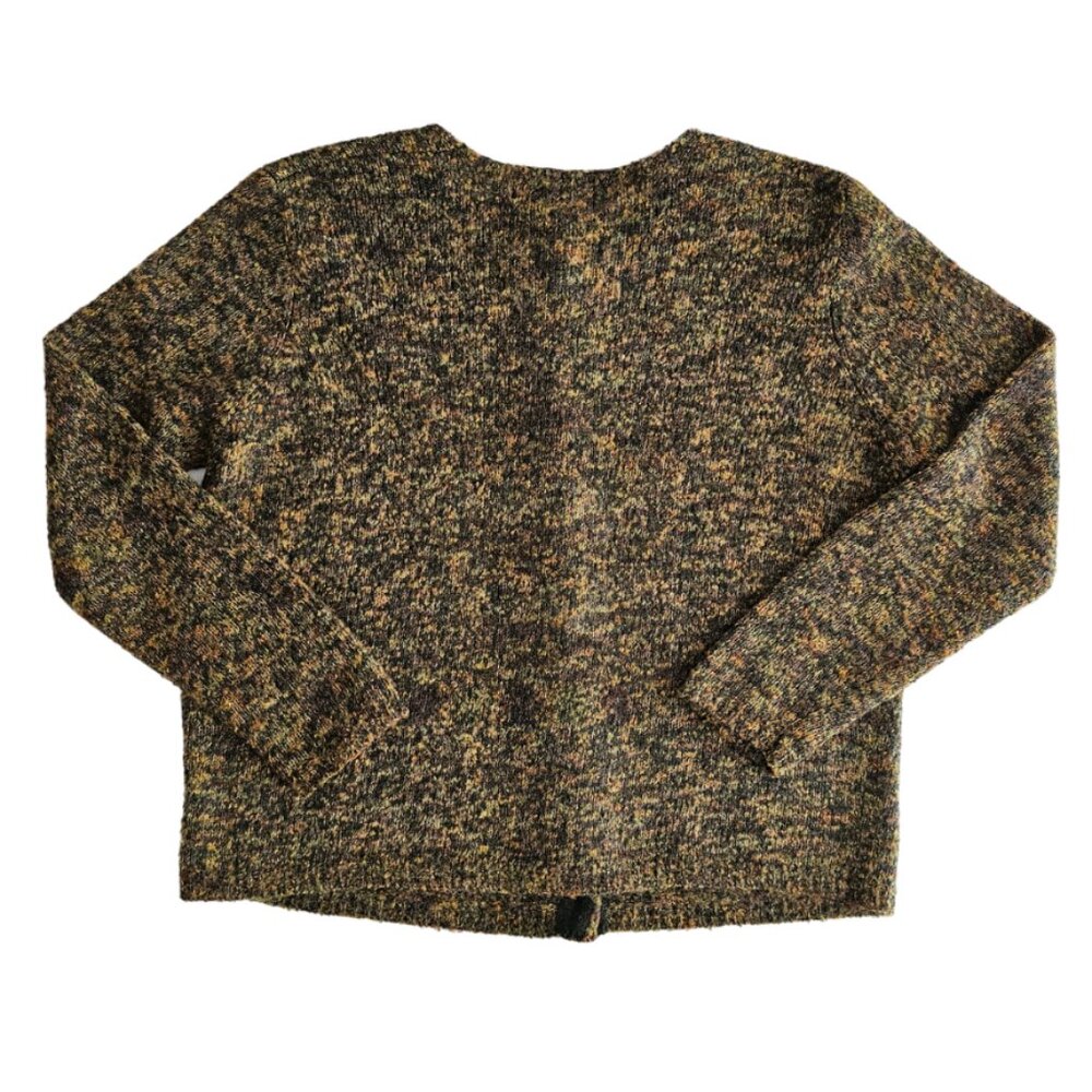Petite Sophisticate Space Dye Bouclè Wool Acrylic Round Neck Cardigan | EUC | MP - Picture 9 of 14